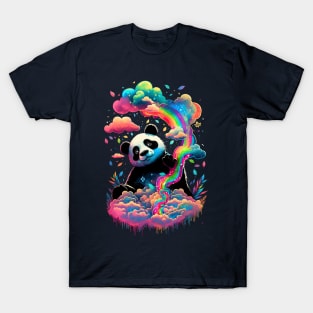 Happy Rainbow Panda T-Shirt